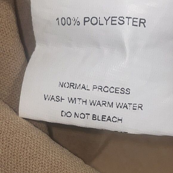 Womens 3XL Wide Leg Pants Split Leg Beige Flowy Palazzo Tie Waist Resort Casual - Picture 5 of 10